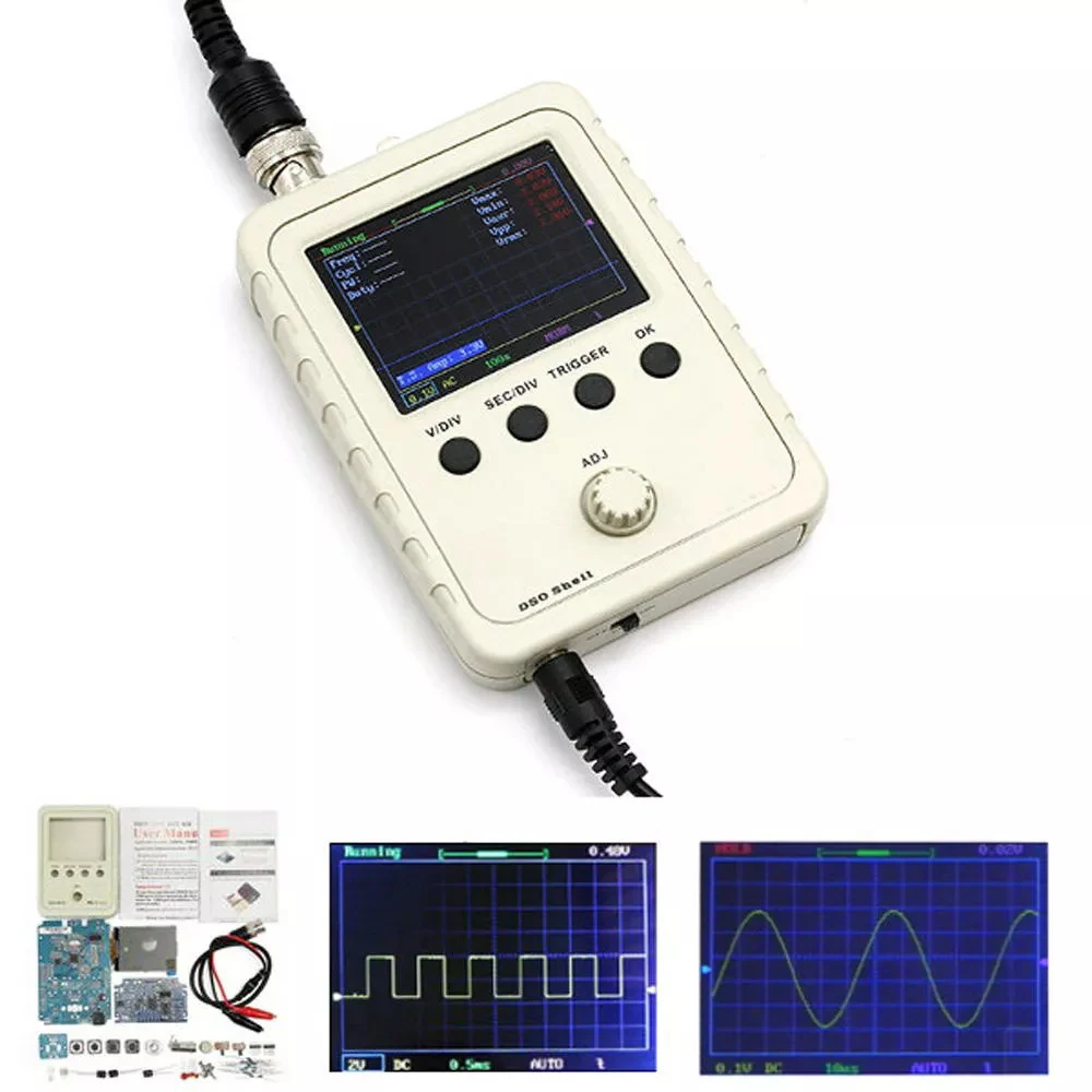 

Exclusive!!! Orignal DSO-SHELL DSO150 15001K DIY Digital Oscilloscope Unassembled Kit With Housing