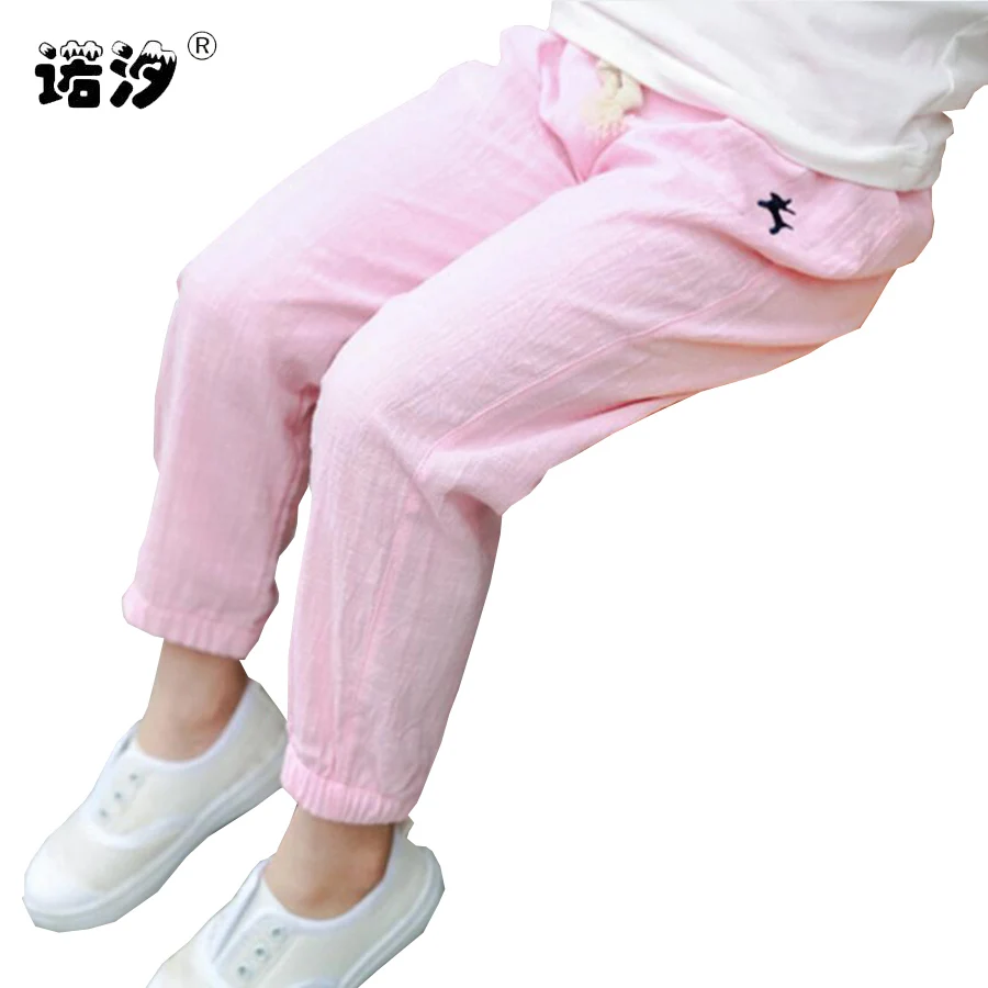 Girls Clothes Kids Long Summer Cotton Cool Long Trousers Baby Children ...