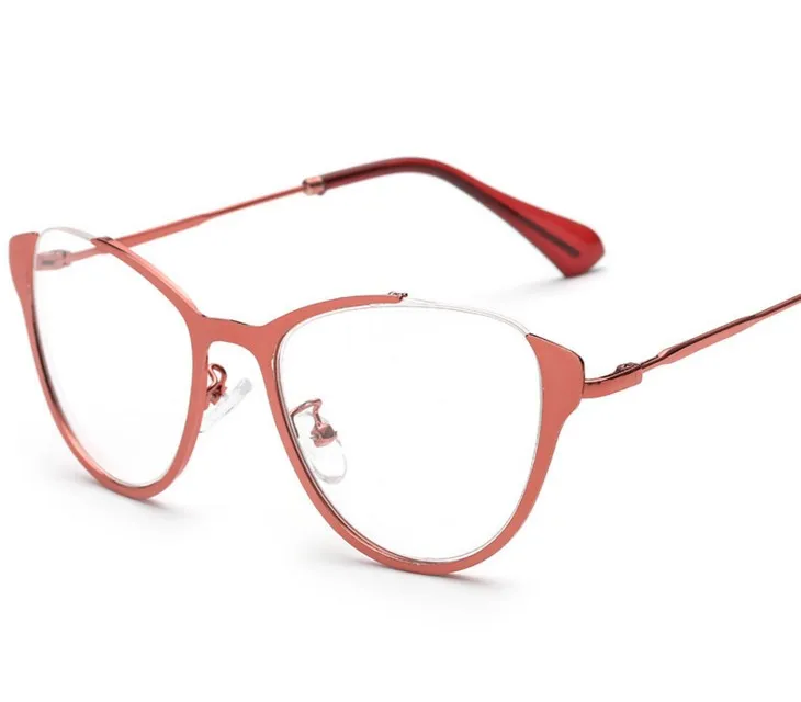 R10 Optical Glasses Frame Semi rimless Eyeglasses With Clear Glass Myopia Frames Women Clear Transparent Glasses