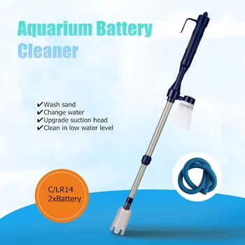 

Aquarium Battery Syphon Operated Fish Tank Sand Washer Vacuum Gravel Water Clean Siphon Filter Cleaner Fish Tank Tools