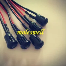 5 шт. 3 мм 5 В DC Предварительно Проводная Прозрачная Круглая светодиодный+ корпус под светодиод лампа красный желтый синий зеленый белый оранжевый УФ розовый теплый белый