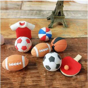 2 шт./лот милые Мультяшные ластики резиновый футбольный баскетбол в форме оливки ластики студенты небольшой подарок PH109