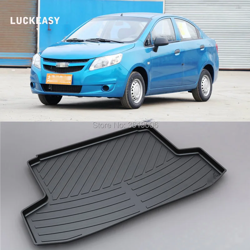 

LUCKEASY Non-Slip Waterproof 3D TPO Trunk Boot Cargo Mat Recycled Durable For Chevrolet Sail sedan Car-styling