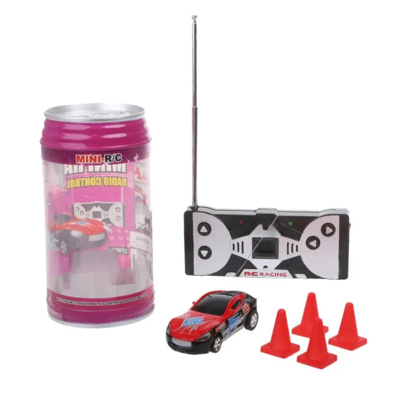 

Mini Speed RC Car New Coke Can Recharged Radio Remote Control Micro Racing Car