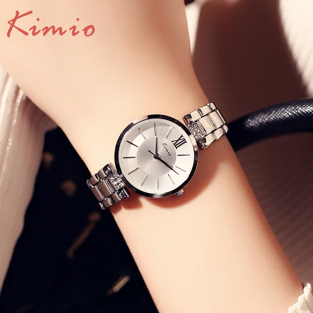 KIMIO Full Steel Women's Watches Luxury Rhinestone Bracelet Watch Waterproof Qua KIMIO Full Steel Women's Watches Luxury Rhinestone Bracelet Watch Waterproof Qua