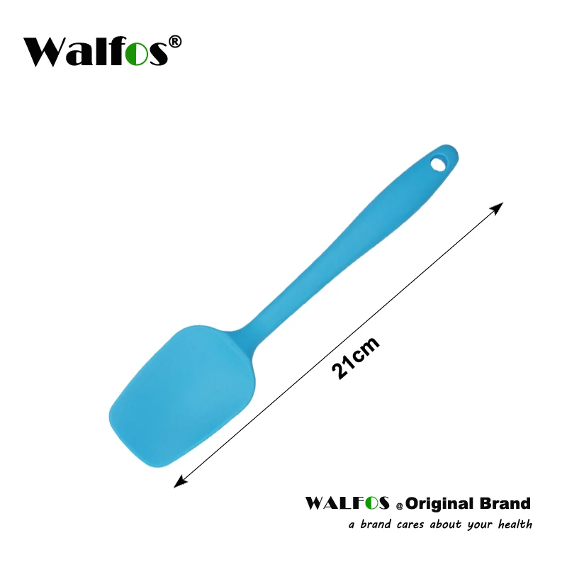 WALFOS 1 шт силиконовый скребок, силиконовый шпатель, силиконовый скребок для выпечки/кухонный скребок силиконовая форма, формы для выпечки - Цвет: Blue 21cm