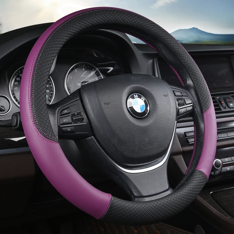 

Sport Auto Steering Wheel Covers Automotive Accessories Universal 38CM Car Steering-wheel Cover Anti-Slip Car-styling