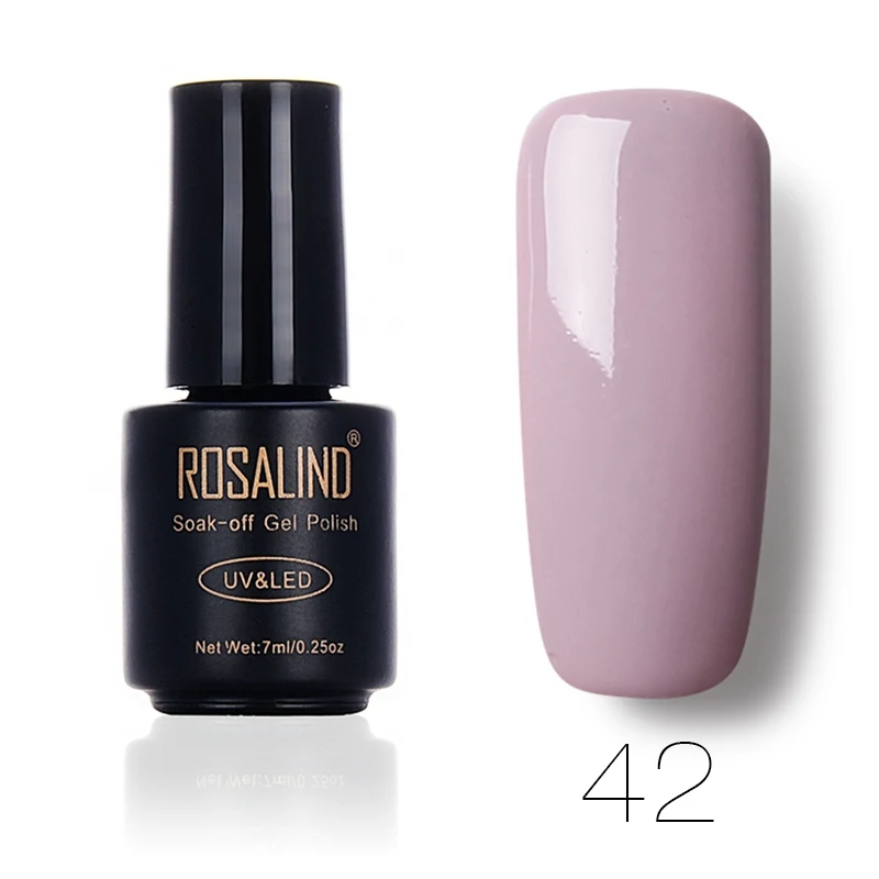 Гель ROSALIND 1, 7 мл, 58 цветов, Гель-лак для ногтей, для дизайна ногтей, УФ-светодиодный, замачиваемый, полуперманентный Гель-лак - Цвет: 42