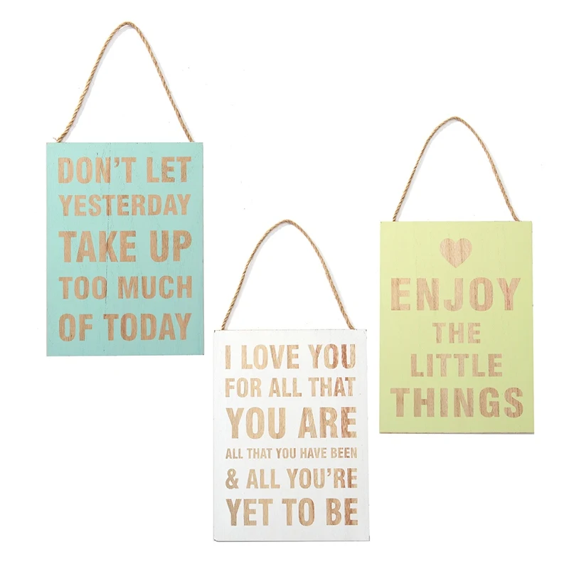 fashion 1pc english proverb wood plaque wall hanging sign props for home door wall bedroom livingroom bookshop decoration gifts - Bedroom Wall Plaques fashion 1pc english proverb wood plaque wall hanging sign props for home door wall bedroom livingroom bookshop decoration gifts - Bedroom Wall Plaques