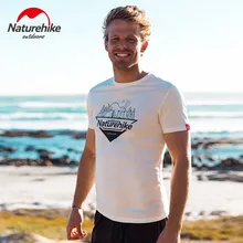 Naturehike Открытый Пешие прогулки футболка спорт с коротким рукавом печати шаблон летняя дышащая футболка Открытый Туризм Кемпинг досуг
