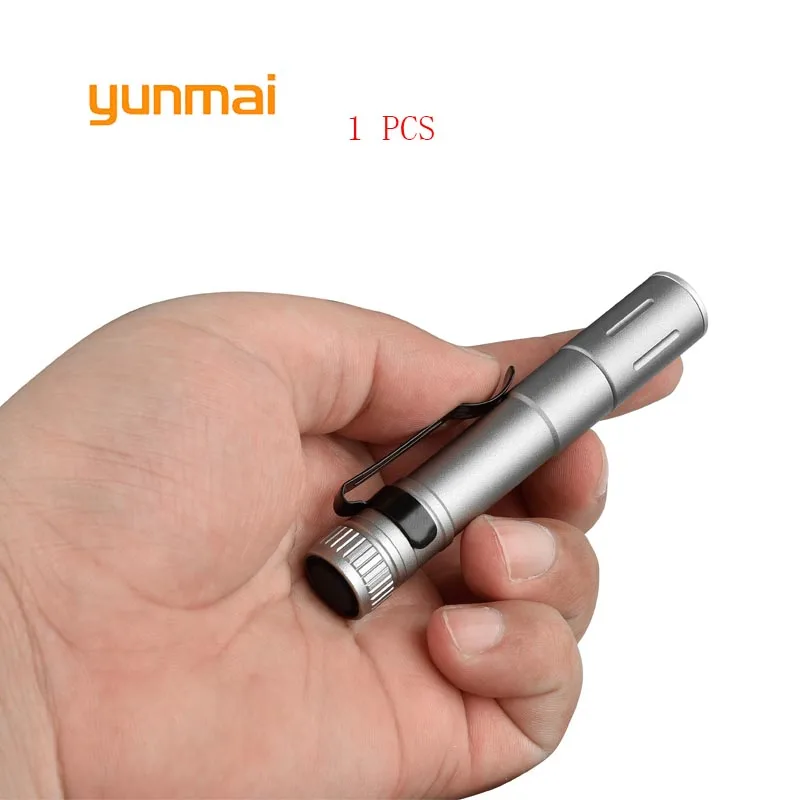 new yunmai 6pc Wholesale Dropshipping Portable Mini Penlight Q5 2000LM LED Flashlight Torch Pocket Light Waterproof Lantern - Испускаемый цвет: A