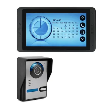 

Video Doorbell Indoor Monitor Outdoor IR Camera Recording Taking Picture Clock Display Audio Video Intercom System