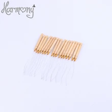 10 шт. микро кольца цикл инструмент петлю нити, потянув иглы используется с волос плоскогубцы и бисер для человеческих волос перо расширение инструменты