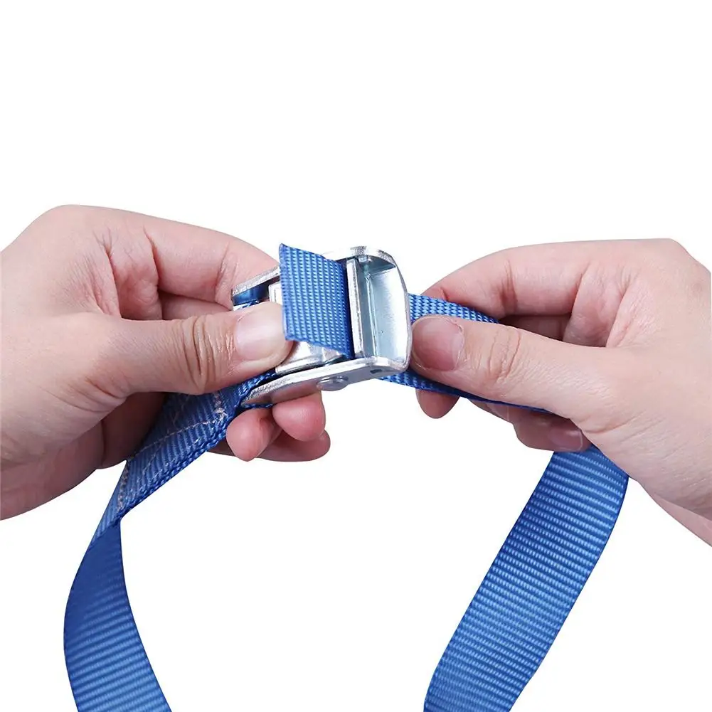 6pcs 3M Buckle Tie-Down Belt Cargo Straps For Car Motorcycle Bike With Metal Buckle Tow Rope Strong Ratchet Belt For Luggage Bag