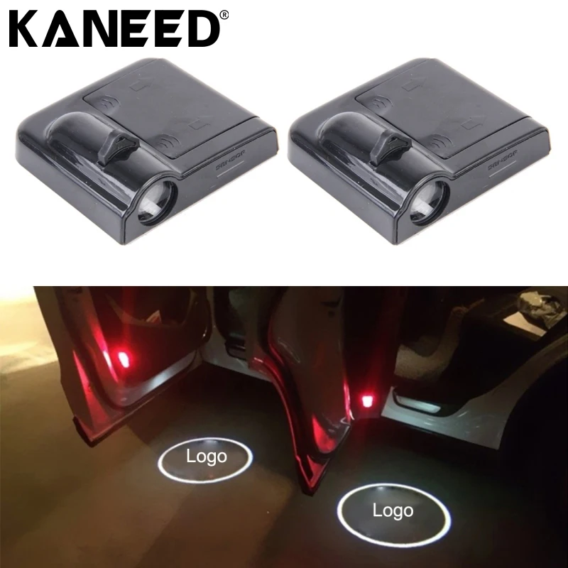 KANEED For Alfa Romeo LED Car Logo Light 2 PCS LED Ghost Shadow Light