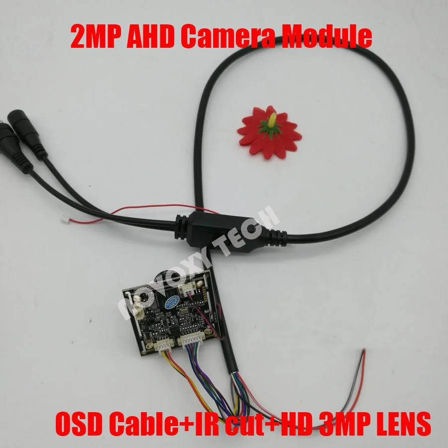 

DIY AHD 2MP 1080P IMX323 CMOS+2441H DSP CCTV PCB Board With OSD Cable Metal IR cut 3MP 2.8MM LENS Camera Module Free Shipping