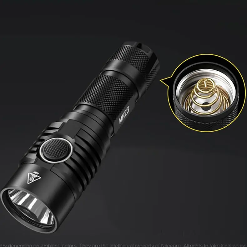 NITECORE хвост крышка с пружиной для фары фонарик Портативный Освещение Аксессуары C1 MH23 MH10 MH20GT LA10 HC30 HC60