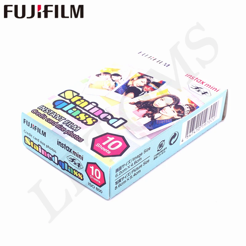 Fujifilm 10 листов Instax Мини витражная пленка фотобумага для Instax Mini 8 7 s 25 50 s 90 9 SP-1 SP-2 камеры