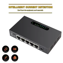 5 Порты и разъёмы 48 V переключатель Ethernet 10/100 Мбит/с VLAN IEEE 802,3 af/at Full/полудуплекс сетевой коммутатор для POE камеры Беспроводной AP CCTV