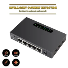 5 Port 48V POE  Ethernet Switch 10/100Mbps VLAN IEEE 802.3 af/at Full/Half Duplex Network Switch for POE camera Wireless AP CCTV