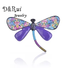 Women Enamel Dragonfly Brooches Pins for Clothes Accessories Girls Brooch Animal Pin Fashion Jewelry Brooch Metal Female Brooch frogs brooches for women accessories green enamel pin metal animal enamel rhinestone brooch cute kids pin fashion karl jewelry