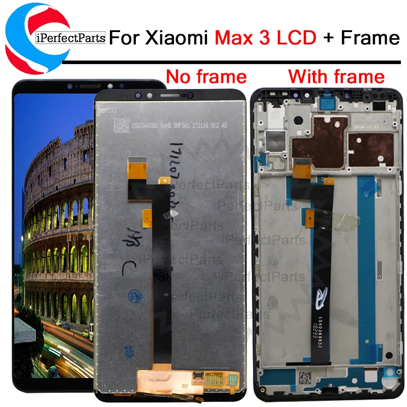 2160 x1080 6.9" XIAOMI MI MAX 3 New Black LCD Display Touch Screen for ...