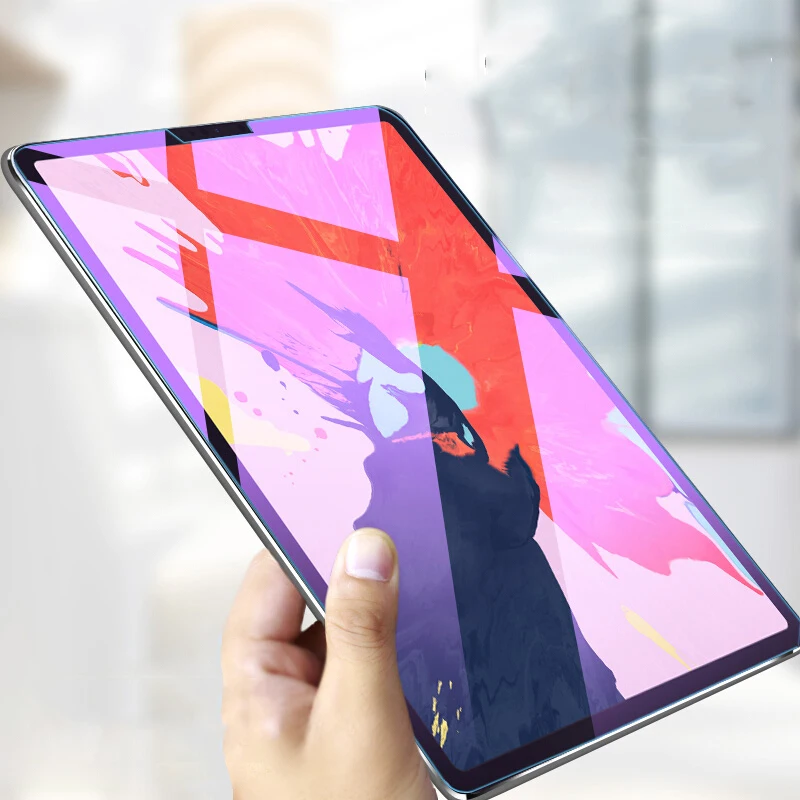 2.5D полное покрытие анти синее закаленное стекло для Apple iPad Pro 1" 12,9" супер прозрачная защита экрана планшета защитная пленка