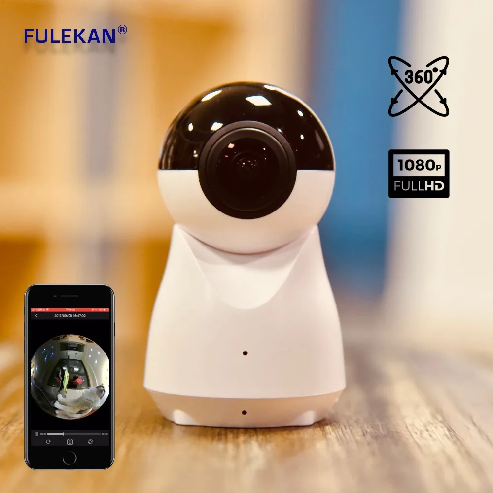 360 WIFI IP Camera 2MP Panoramic View with Remote VR Video for Andriod or iOS CCTV Camera Free Shipping