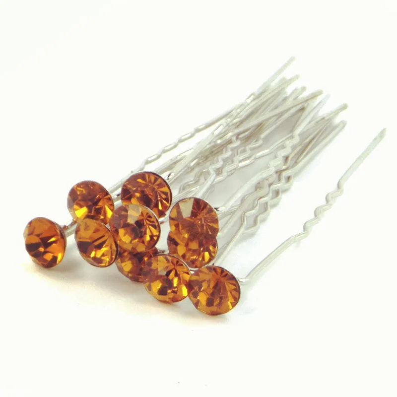 800pcs/lot Rhinestone Fashion Cheap Shiny Bridal Wedding Crystal Hair pins Hair Jewelry Hair Accessory Free Shipping
