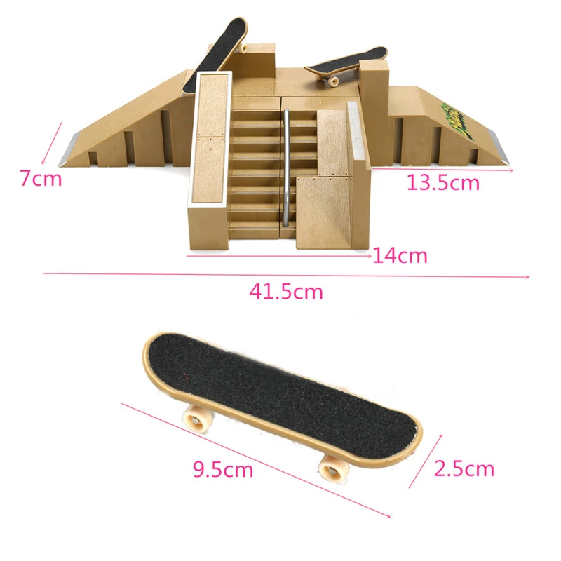 1 Набор, модные комплекты для скейта, парка, пандусы, дождевой скейтборд, трюки, изобретенные, пальцы, тренировочные реквизиты, игры для детей, интерьер, экстремальный спорт, игрушка