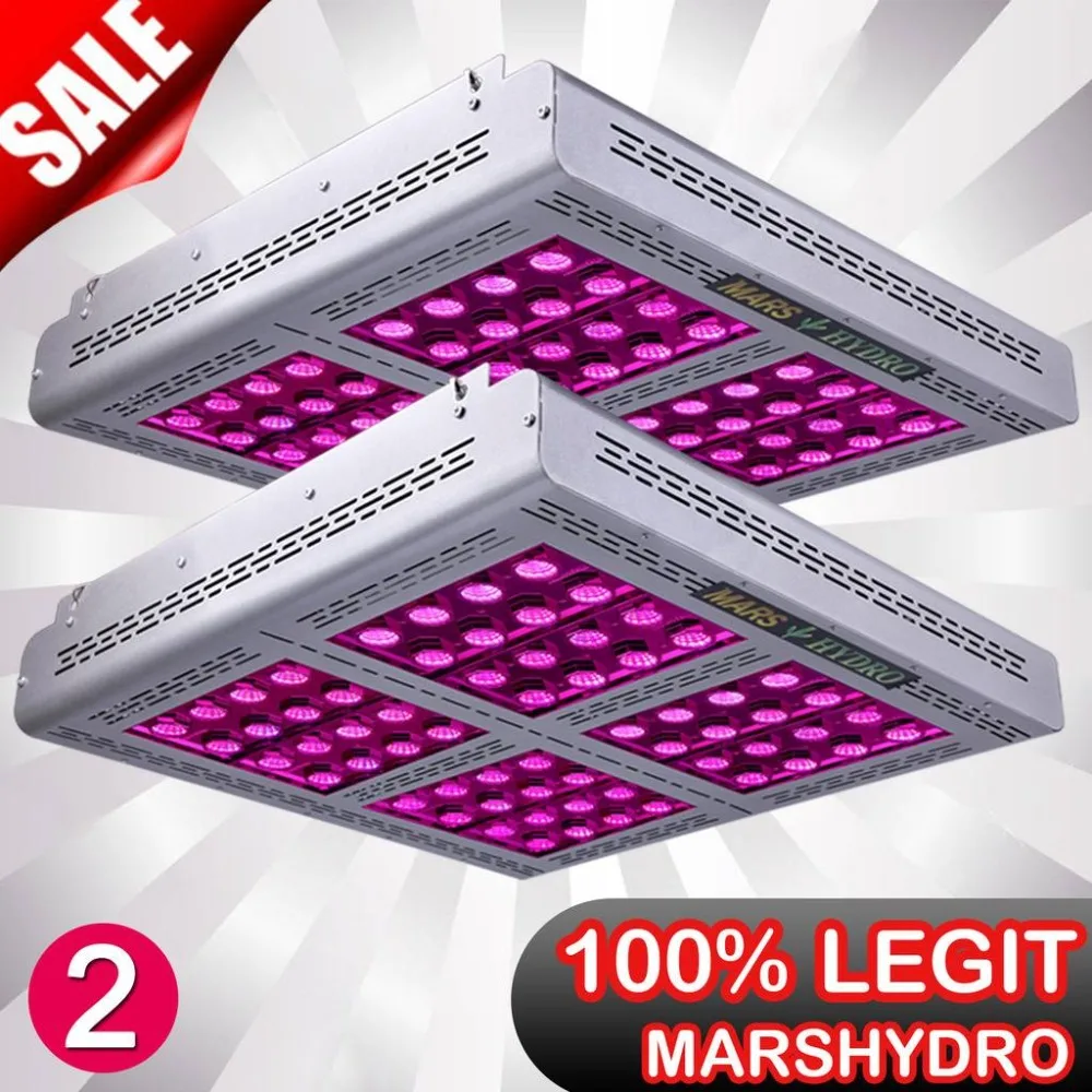 

2PCS Mars Pro II Epistar 1600W LED Full Spectrum Grow Light Veg Flower Hydroponic Lamp Best for Hydro Plants 750W
