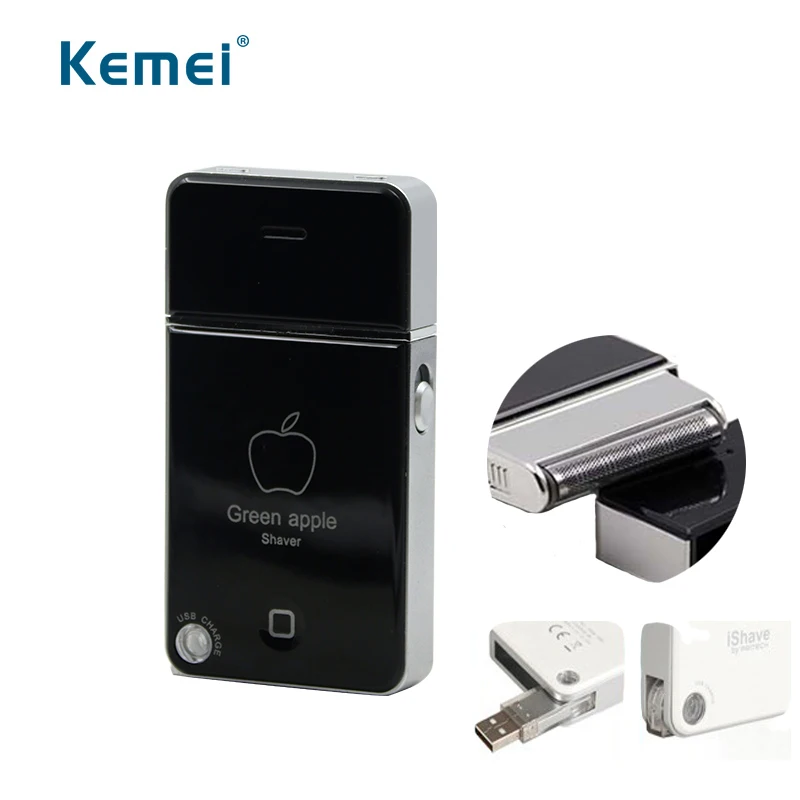 

Kemei Mini Portable Electric Trimmer USB Charging Reciprocating Safety Razor Beard shaver for men Face Care Tools tool kit