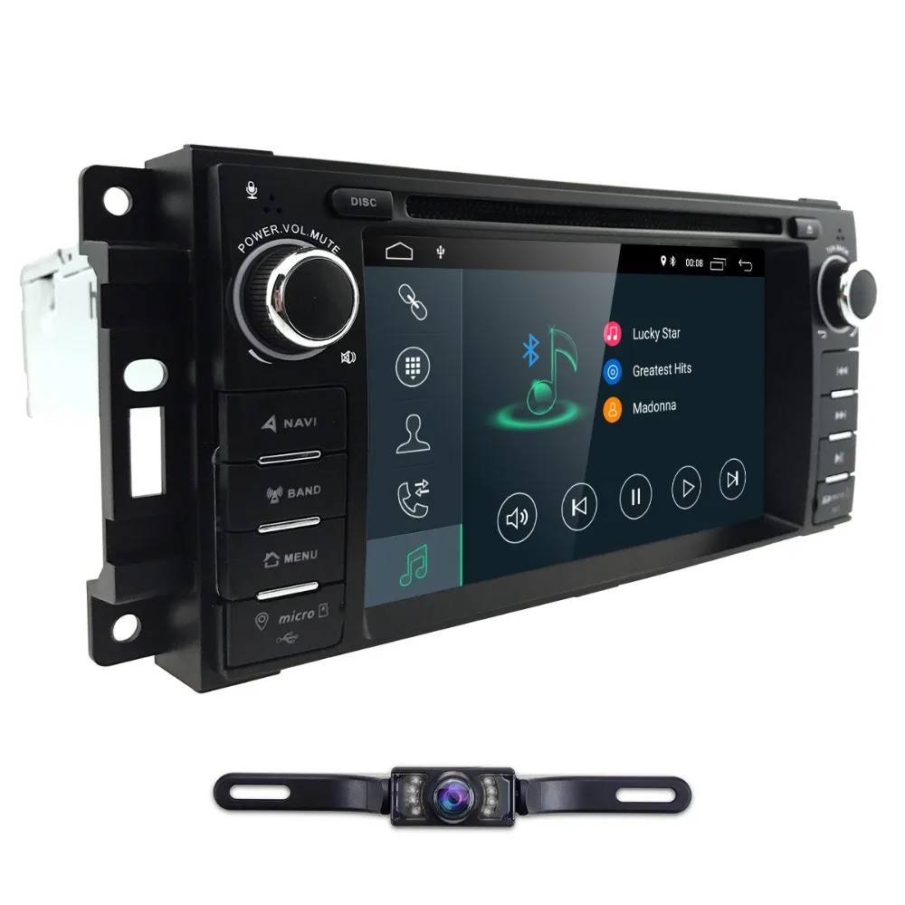 Clearance 6.2Inch Car DVD Player For Chrysler/300C/Dodge/RAM/Jeep/Commander/Compass/Wrangler/Grand Cherokee CANBUS GPS BT Radio Maps 2GRAM 3