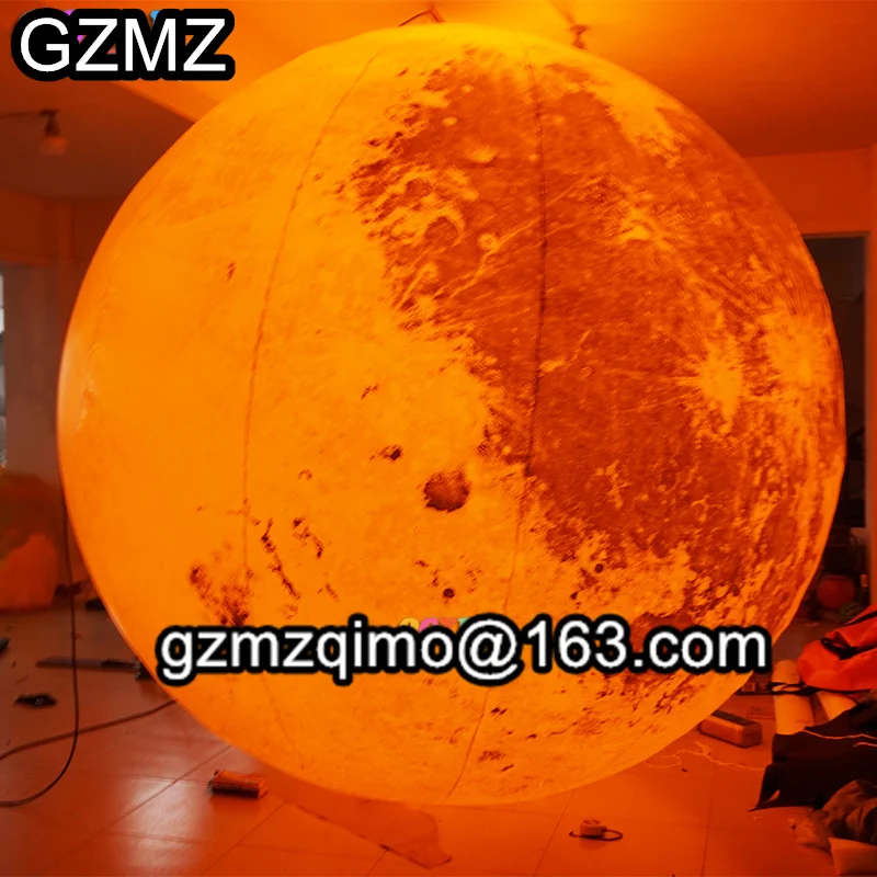 giant helium Inflatable Moon Ball for Mall hanging inflatable planet balloon party decoration/exhibition/events |