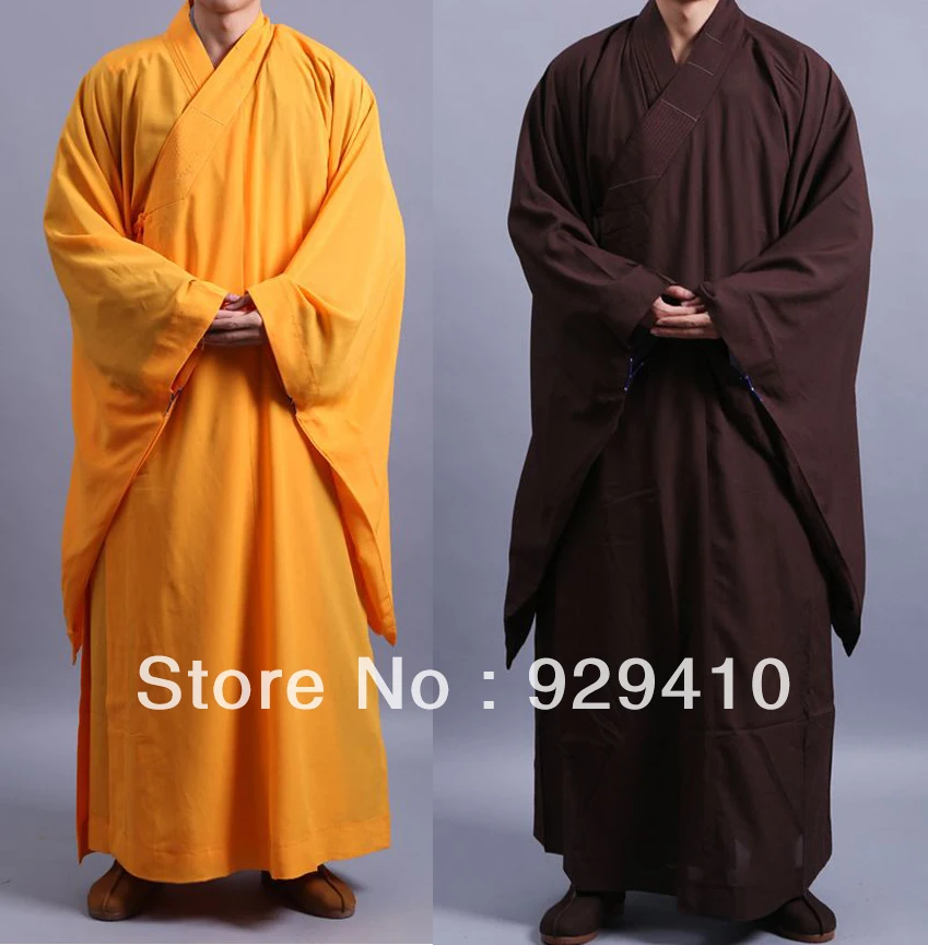 Details about   top quality buddhist shaolin monk kung fu suits zen lay robe buddha kesa haiqing 
