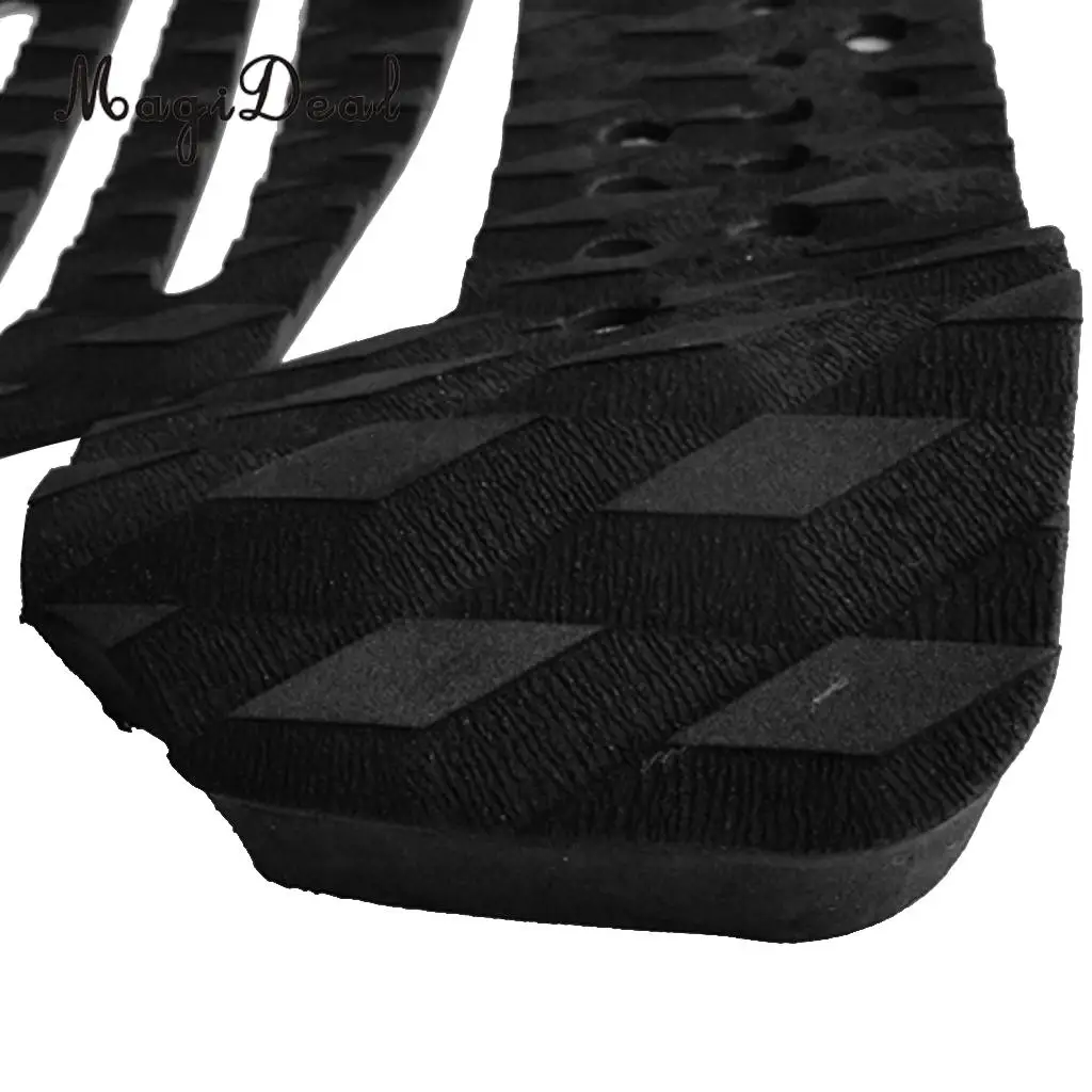 MagiDeal 7 Pieces Non-slip Black EVA Surfboard Surf Traction Pad Deck Grips Tail Pads Kiteboard Bodyboard Skimboard Paddleboard
