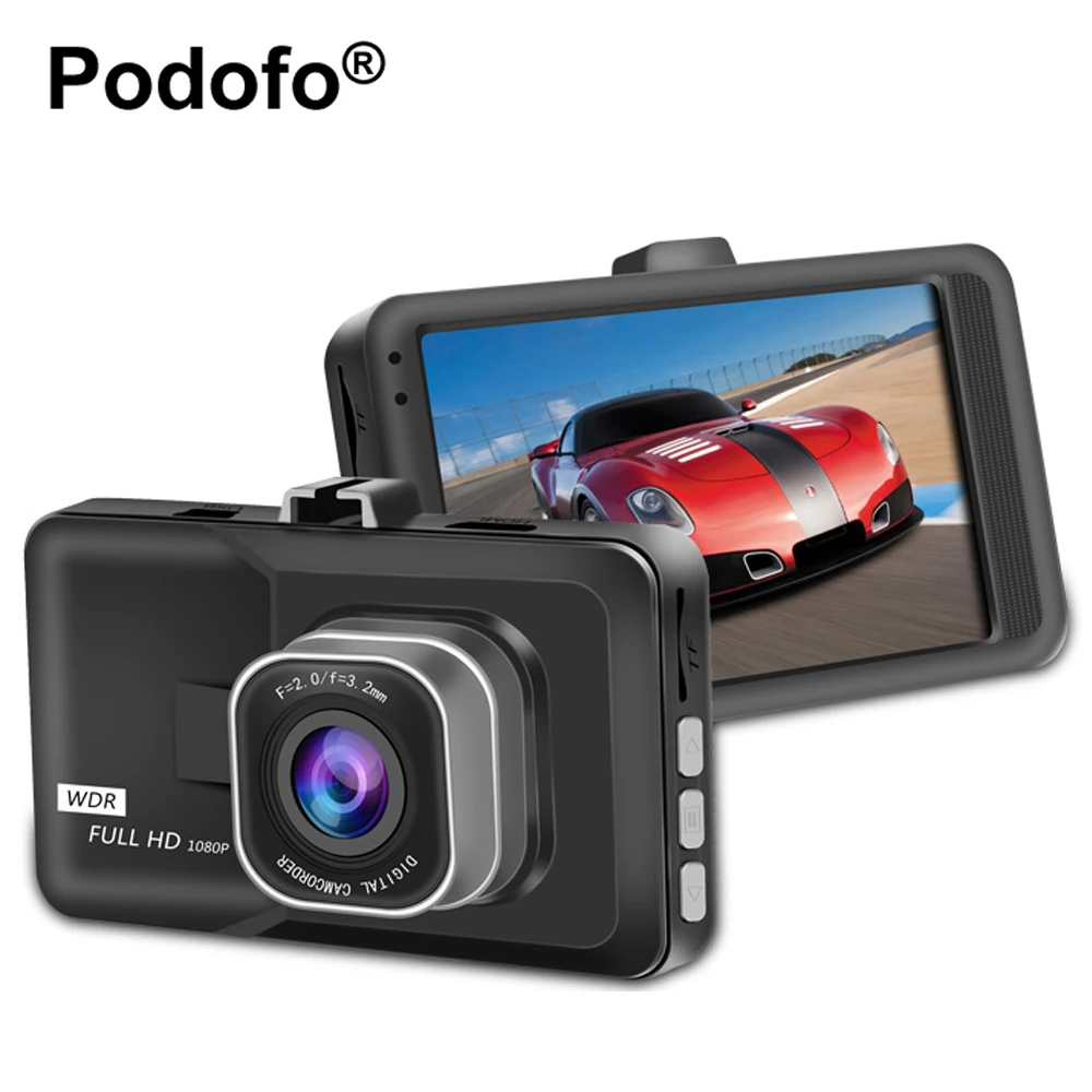 Podofo Registrator Video Recorder Car DVR font b Camera b font 3 Inch FHD 1080P Dashcam