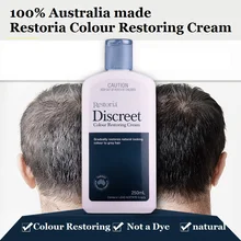 100% Australia made Restoria Discreet Colour Restoring Cream/ Lotion, Hair Care250ml, Reduce Grey Hair – Suitable for Men &Women