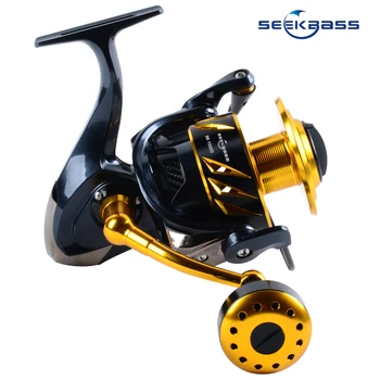 شراءSEEKABSS جديد اليابانية صنع ساليتيست SK10000 الغزل القفز بكرة الغزل Reel11 + 1BB بكرة معدنية كاملة 30kgs سحب السلطة تصفح بكرة