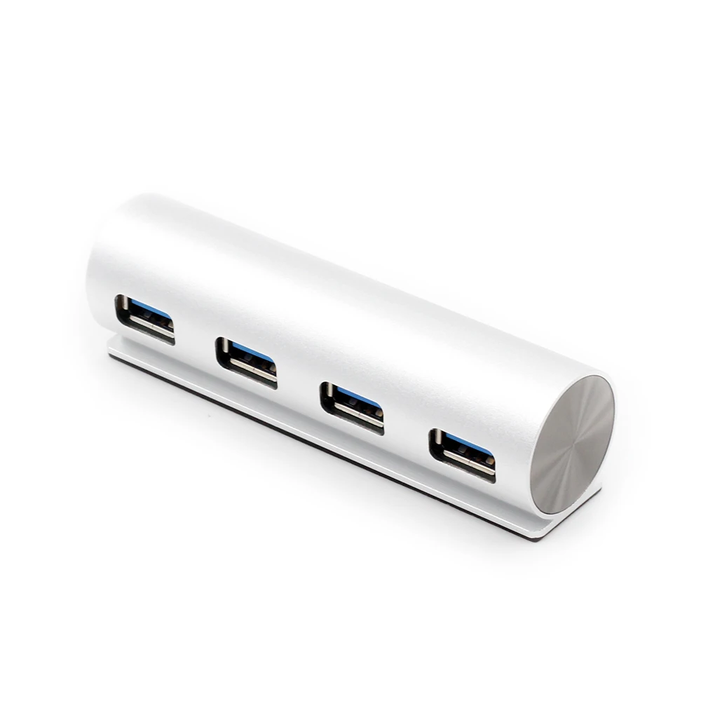 Высокая Скорость 5 Гбит/с USB 3,0 концентратор 4 Порты и разъёмы светодиодный Алюминий USB3.0 концентратор разделитель Мощность Интерфейс Для iMac MacBook Pro/Air портативных ПК