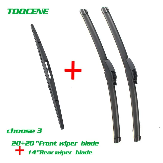 Front and Rear Wiper Blades For Honda Element 2003 2011 pair 20+20+12