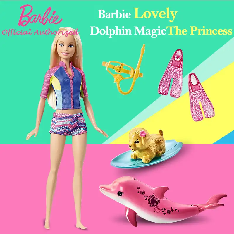 barbie fbd63 dolphin magic snorkel fun friends doll