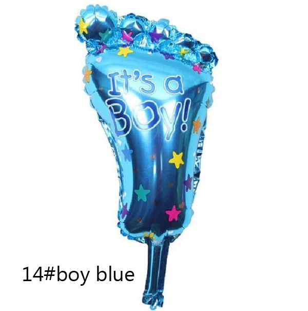 14-19 дюймов фольгированные шары гелиевый Майларовый мультфильм девочка мальчик для подарка ремесло День рождения Свадьба Вечеринка ребенок душ пользу Декор DIY Wh - Цвет: 14 boy blue