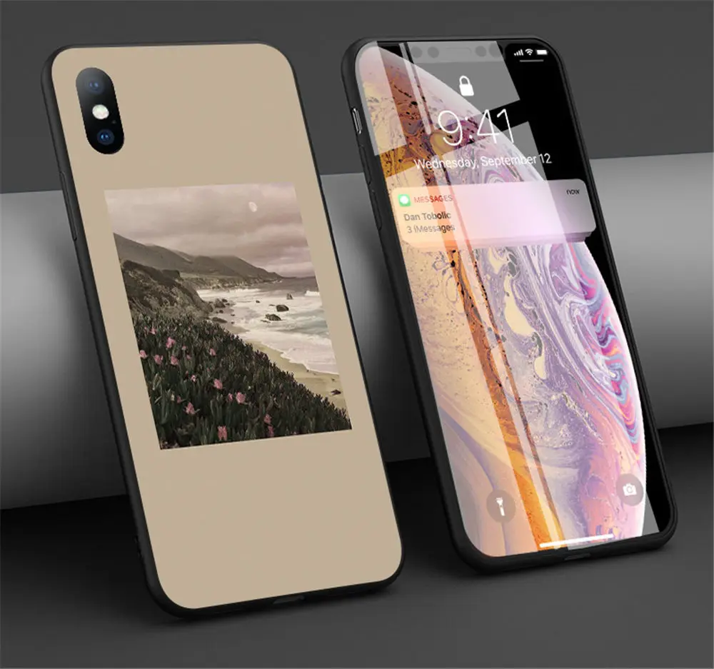 Чехол Lovebay с абстрактным узором и буквами для iPhone X 7 6 6S 8 Plus XS XR XS Max 5 5S SE Мягкий ТПУ чехол для телефона силиконовый чехол