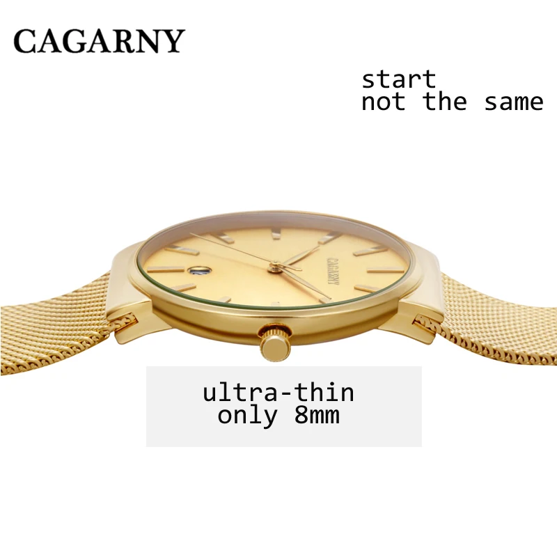 hot fashion golden steel bracelet watch for men watches quarz wristwatches clock man (1)