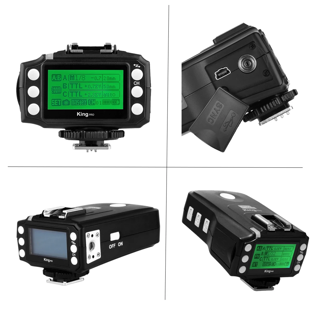 Pixel King pro TTL 2 4G беспроводной триггерный передатчик вспышки и приемник комплект для