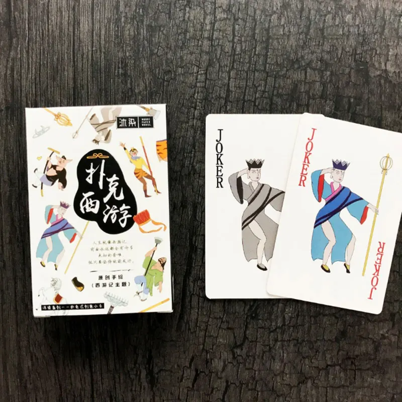 

54 pcs/box Journey to the west Playing CARDS lomo cards gift message Greeting card postcard holiday universal children bookmarks