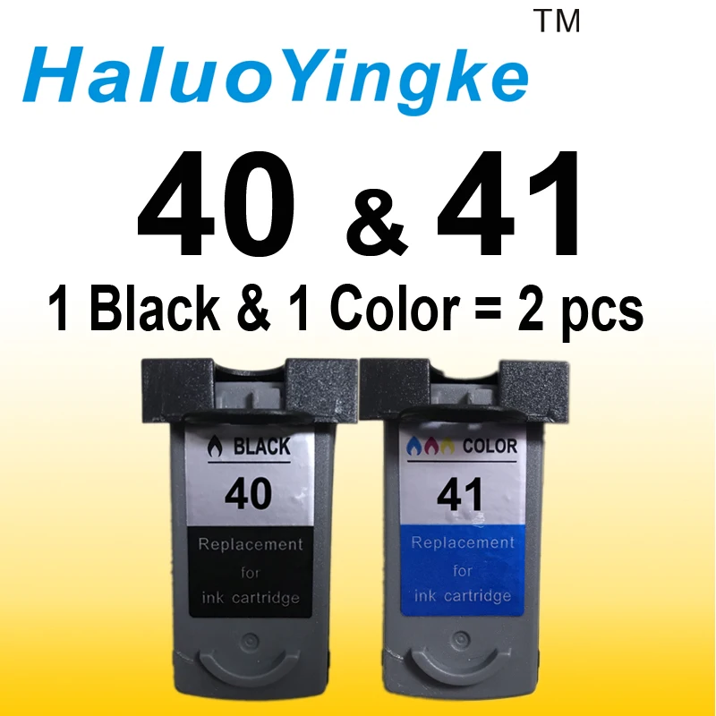 

2pcs Compatible ink cartridges For Canon PG40 CL41 PG-40 CL-41 iP1600 / IP1700 / IP1800 PG 40 CL41 MP140 MP160 MP180 MP190