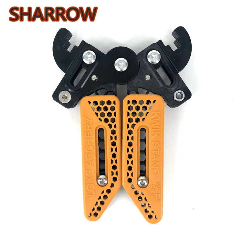 

1Pc Compound Bow Stand Holder Kick Rack Legs Bracket Adjustable Bow Support Stand For Bow Shooting Training Archery Accessories