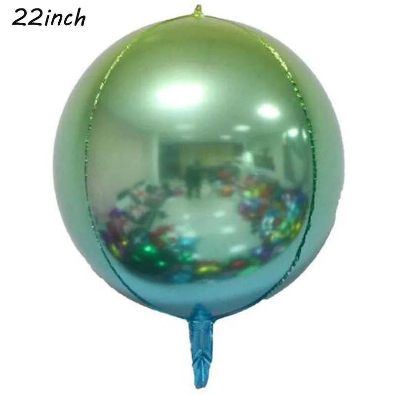 32 дюйма переливчатая Радуга Фольга воздушные шары Цвет номер на день рождения Свадебная вечеринка украшения цифровой Воздушный шар Globos - Цвет: 22 inch 2